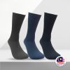 3in1 pack TT Spandex Full Length Line Jacquard Men Socks